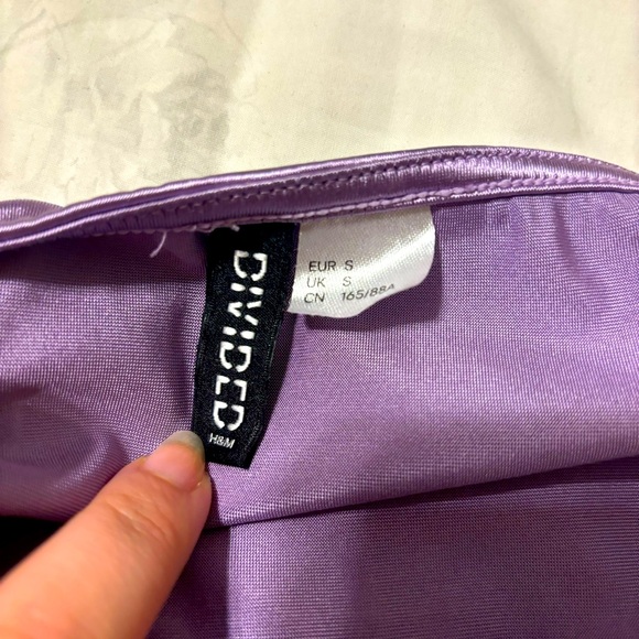 H&M Purple Satin Camisole Crop Top - Picture 4 of 4